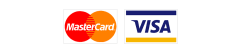 set of payment processor logos this site accepts. Mastercard, Visa, American express, Q Card